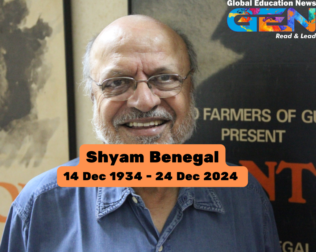 Shyam Benegal, Indian cinema, social films, parallel cinema, Dadasaheb Phalke Award, Padma Bhushan, Padma Shri, Naseeruddin Shah, Shabana Azmi, Smita Patil, Girish Karnad, Manthan, Bhumika, Zubeidaa, The Making of the Mahatma, socially conscious films.