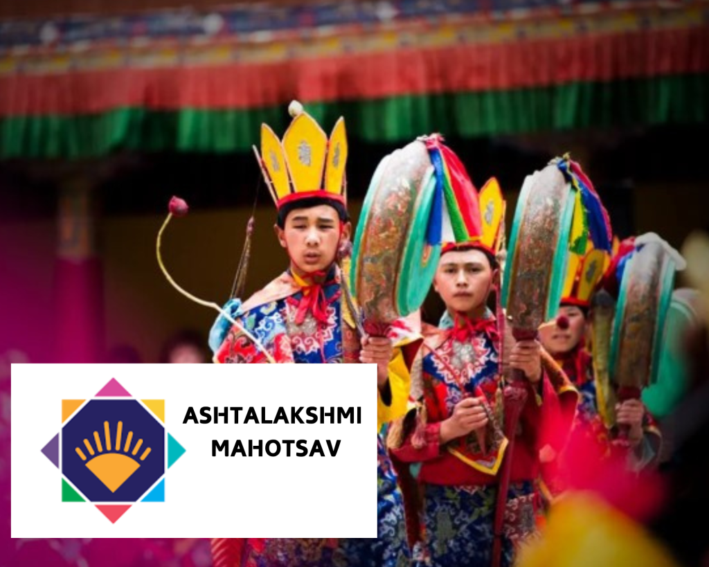 Ashtalakshmi Mahotsav, Northeast India, Bharat Mandapam, Pragati Maidan, PM Inauguration, Economic Growth Northeast, Cultural Festival, Handicrafts, Folk Music, Regional Unity, Current Affairs, Ashtalakshmi Symbolism, Indian Festivals, Economic Development India, Tourism in Northeast India.