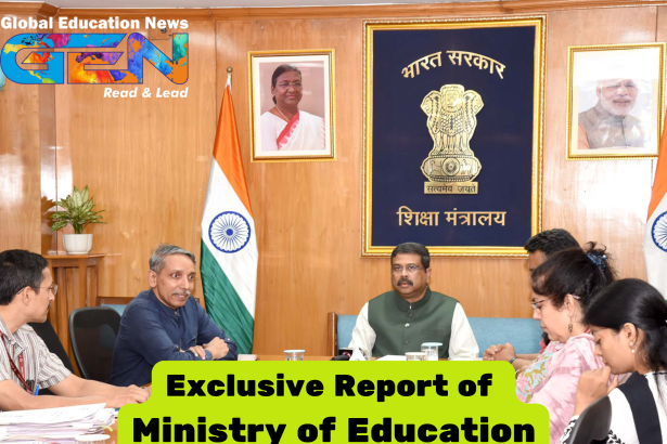 higher education in India, education reforms, enrollment growth, gender inclusivity, One Nation One Subscription, AI research centers, QS World University Rankings, industry-academia collaboration, Indian universities, higher education expansion, educational initiatives, STEM education, student enrollment education ministry students