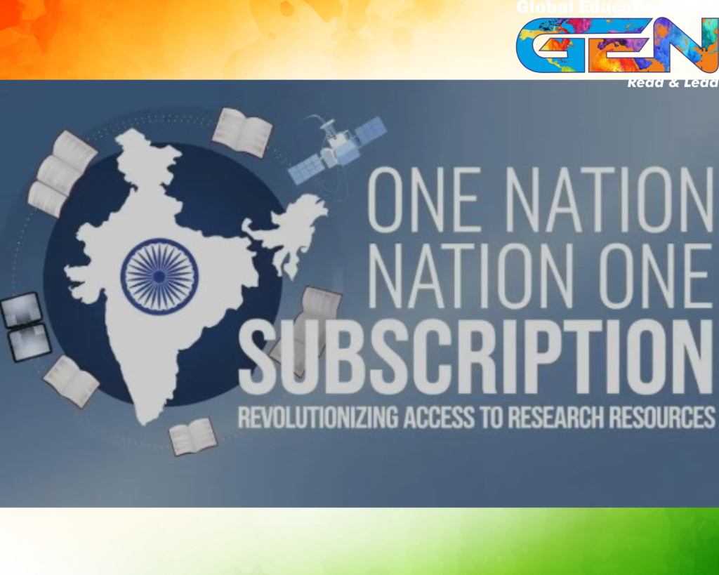 One Nation One Subscription, ONOS scheme, India education reform, free access journals, international publishers, democratizing education, academic research India, NEP 2020, research output improvement, knowledge accessibility, current affairs