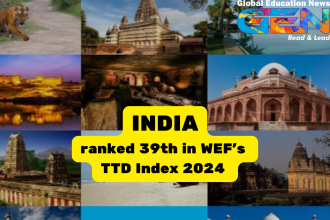 Travel and tourism, India tourism ranking, WEF TTDI 2024, Swadesh Darshan, PRASHAD scheme, tourism infrastructure, sustainable tourism, Ministry of Tourism, global tourism index, travel development in India, pilgrimage tourism, theme-based circuits, India travel growth, current affairs