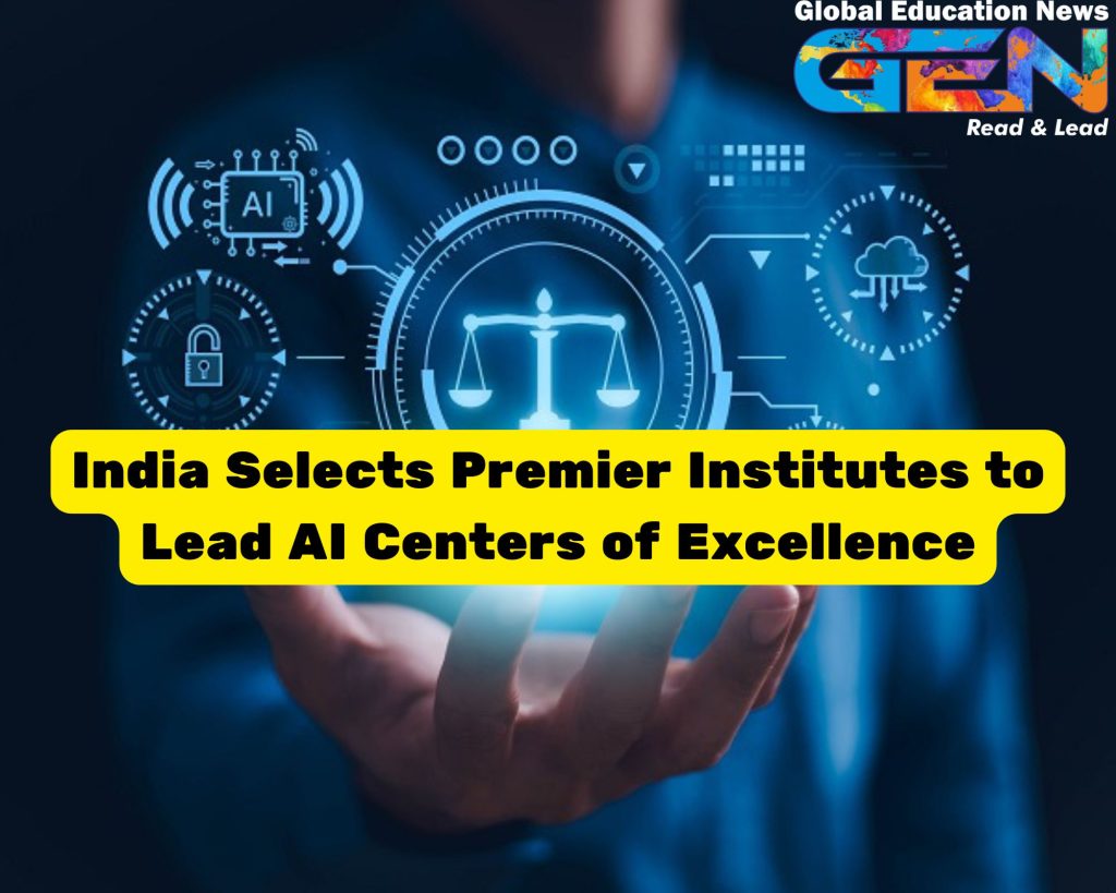 AI Centers of Excellence, AIIMS Delhi, IIT Delhi, IIT Kanpur, IIT Ropar, India AI initiative, AI healthcare solutions, AI in agriculture, sustainable cities AI, global education news, AI technology in India, India current affairs, AI research India, AI innovation India, artificial intelligence education
