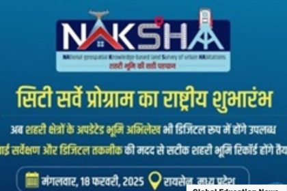 NAKSHA program, urban land records, digital land management, drone technology, GIS mapping, land record modernization, Digital India, land disputes, urban planning, property transactions, Raisen Madhya Pradesh, land surveys, urban governance