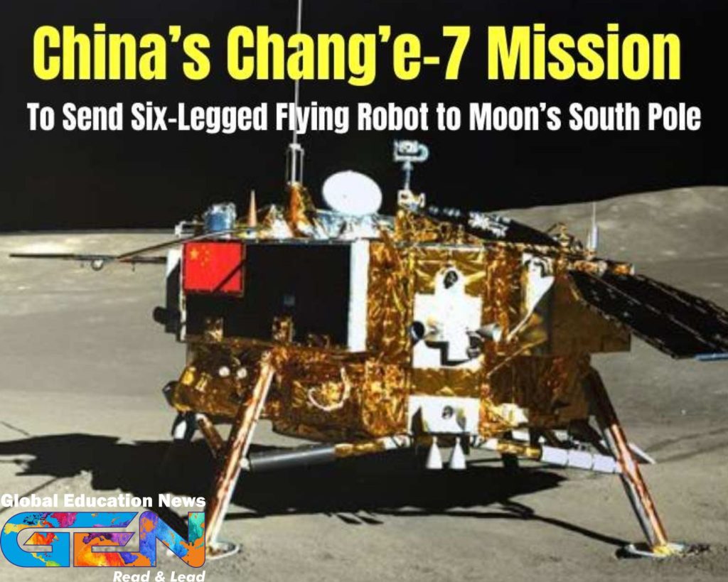 Chang’e-7 mission, Moon’s south pole, lunar exploration, flying robot technology, water ice deposits, lunar habitats, China space exploration, Moon research, lunar resources, Chang’e program