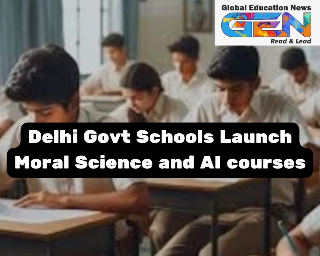 Delhi schools, Science of Living, AI course, yoga in schools, geriatric care, holistic education, life skills curriculum, mindfulness education, AI curriculum, entrepreneurship education, governance courses, Delhi education reforms, future-ready students, meditation in schools