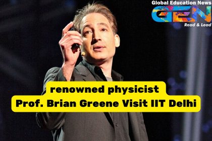 Prof. Brian Greene, IIT Delhi visit, theoretical physicist, Columbia University, science and technology, India global leader, research and innovation, scientific advancements India, IIT Delhi students, physics and mathematics, scientific innovation, global leader in science, innovation at IIT Delhi, technology development, student interaction, academic visit, India science education, advanced research facilities, scientific future India, research park IIT Delhi, world-class institutions, Professor Brian Greene visit, future of science and technology.