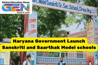 Haryana education reform, Model Sanskriti schools, Saarthak Model schools, public-private education gap, inclusive education 2025, NEP 2020 Haryana, Anurag Rastogi, quality education India, education equity, government schools Haryana