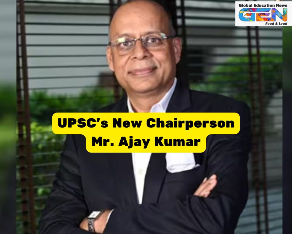 UPSC Chairperson Ajay Kumar, Ajay Kumar IAS, IIT Kanpur alumnus, UPSC Chairman 2025, Defence Secretary India, PhD University of Minnesota, UPSC Civil Services, Indian Administrative Service, Atmanirbhar Bharat, Agniveer scheme