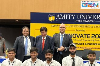 Technovate 2025, Amity University Noida, student innovations, STEM education, AI and ML projects, smart navigation system, engineering showcase, sustainable technology, India higher education, innovation exhibition