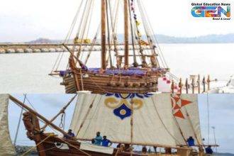 INSV Kaundinya, Indian Navy stitched ship, traditional shipbuilding India, Ajanta Caves ship, Kaundinya mariner, cultural revival India, naval innovation India, stitched-plank vessel, Indian maritime heritage, Goa shipbuilding, current affairs, UPSC current affairs