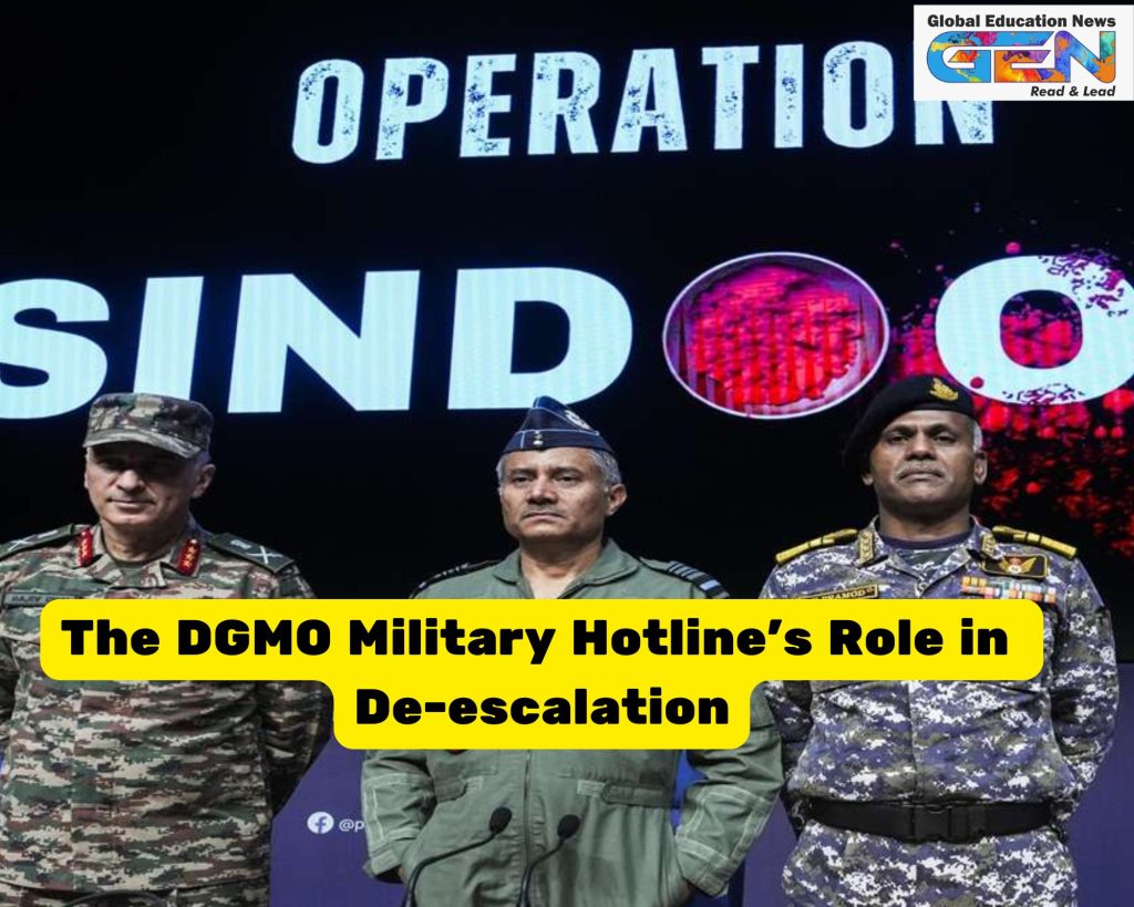 India-Pakistan ceasefire 2025, DGMO military hotline, Operation Sindoor, UPSC current affairs, India-Pakistan escalation, Line of Control violations, US-brokered ceasefire, Kashmir terror attack, military crisis management, international border tensions
