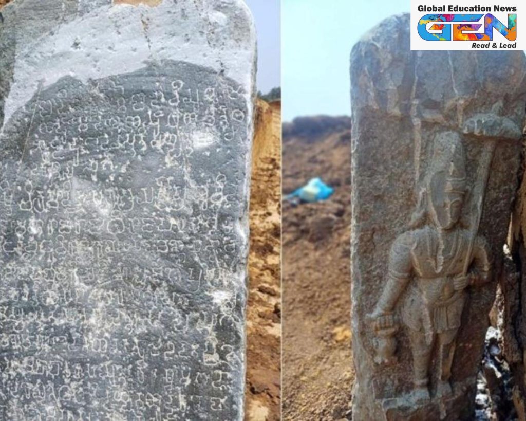 Vikramaditya I, Badami Chalukyas, Kannada inscription, Madapura Lake, Chalukya governance, Old Kannada, Karnataka archaeology, landholding patterns, cultural heritage, South Indian history, Davangere discovery
