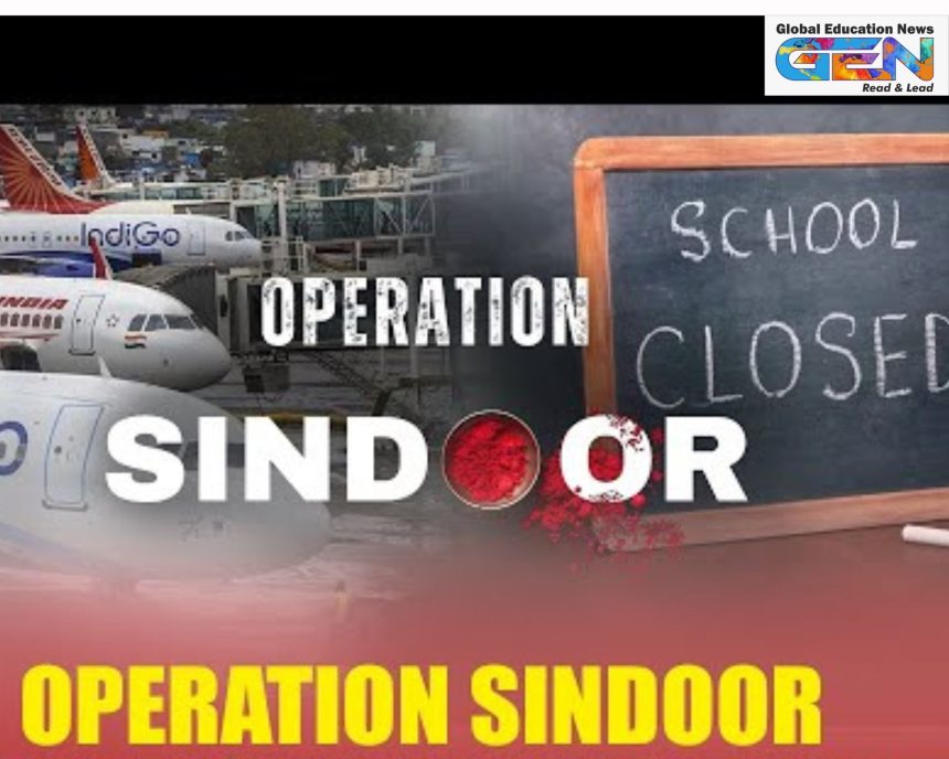 Operation Sindoor, J&K school closures, Jammu border districts, India-Pakistan tensions, Pahalgam attack, missile strikes, educational institutions, security concerns, Divisional Commissioner, terror camps, cross-border firing, student safety, Jammu and Kashmir, military operation, school holiday