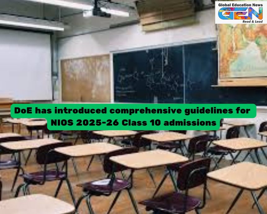 IOS 2025-26, Class 10 admission, open schooling, NIOS Delhi, secondary education, NIOS admission process, NIOS study centers, Class 10 certification, flexible learning, Delhi government education, NIOS curriculum, dropout prevention, NIOS online registration, NIOS exam schedule, NIOS eligibility
