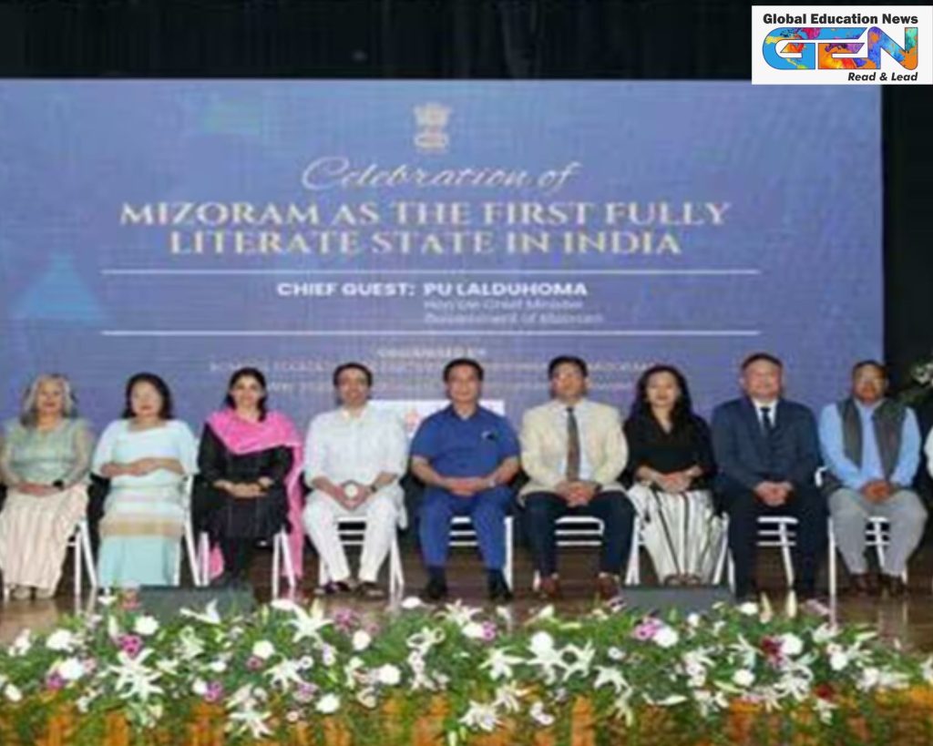 Mizoram fully literate state, Mizoram literacy rate 2025, ULLAS program, India first literate state, Mizoram 98.2% literacy, New India Literacy Programme, Mizo education, CM Lalduhoma