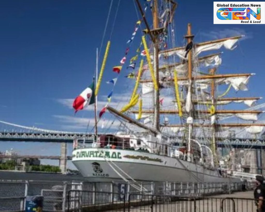 ARM Cuauhtémoc crash, Brooklyn Bridge collision, sail training ships, wind propulsion, Indian economy, INS Tarangini, INS Sudarshini, Pyxis Ocean, Flettner rotors, sustainable shipping, global trade, food security, Digital India, maritime safety, greenhouse gas emissions, current affairs, UPSC 2025