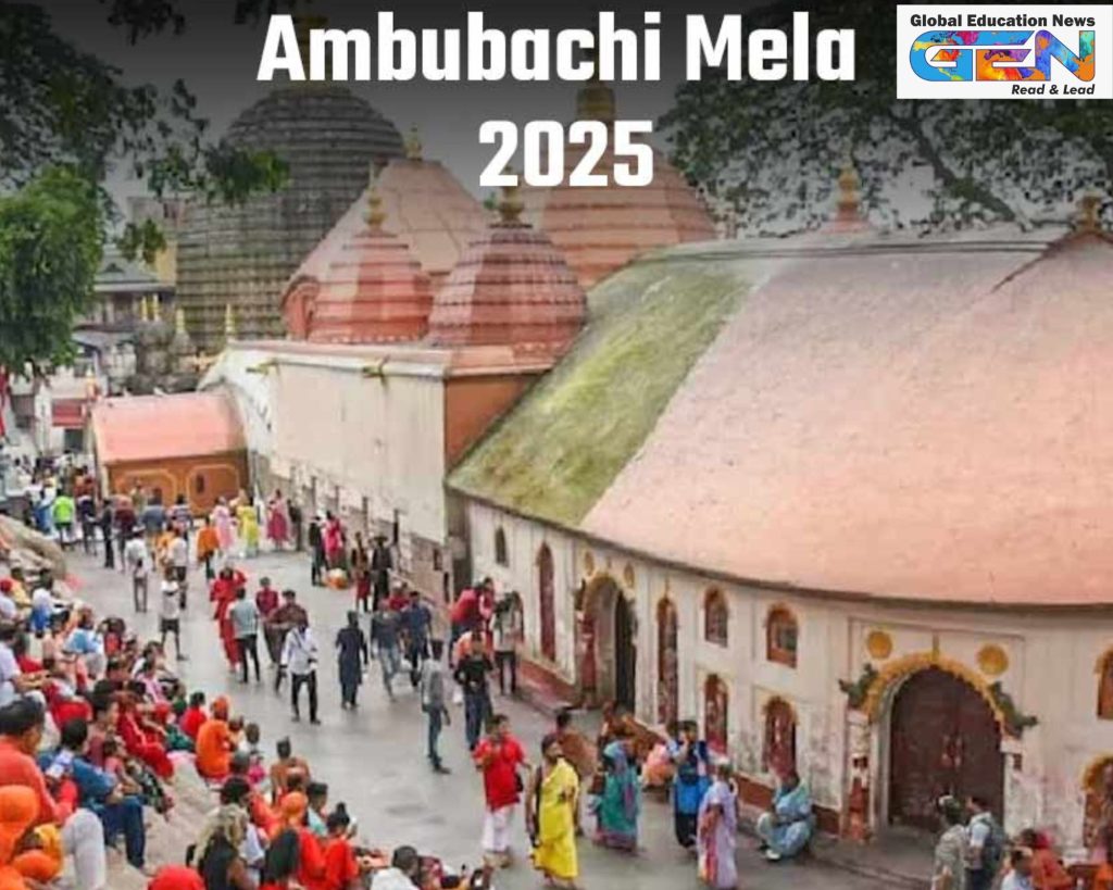 Ambubachi Mela 2025, Kamakhya Temple festival, Goddess Kamakhya, divine feminine energy, Tantric rituals, Assam tourism, menstruation celebration, Shakti worship, current affairs, UPSC current affairs, UPSC Main, UPSC