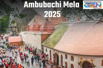 Ambubachi Mela 2025, Kamakhya Temple festival, Goddess Kamakhya, divine feminine energy, Tantric rituals, Assam tourism, menstruation celebration, Shakti worship, current affairs, UPSC current affairs, UPSC Main, UPSC