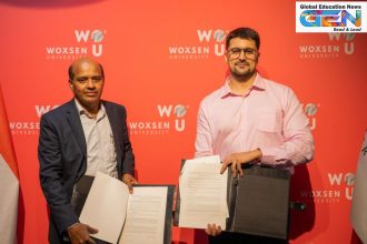 Woxsen University IBM partnership, dual degree programs, business analytics MBA, BBA data science, AI education India, industry-academia collaboration, NEP 2020, IBM certifications, tech education 2025, blockchain training