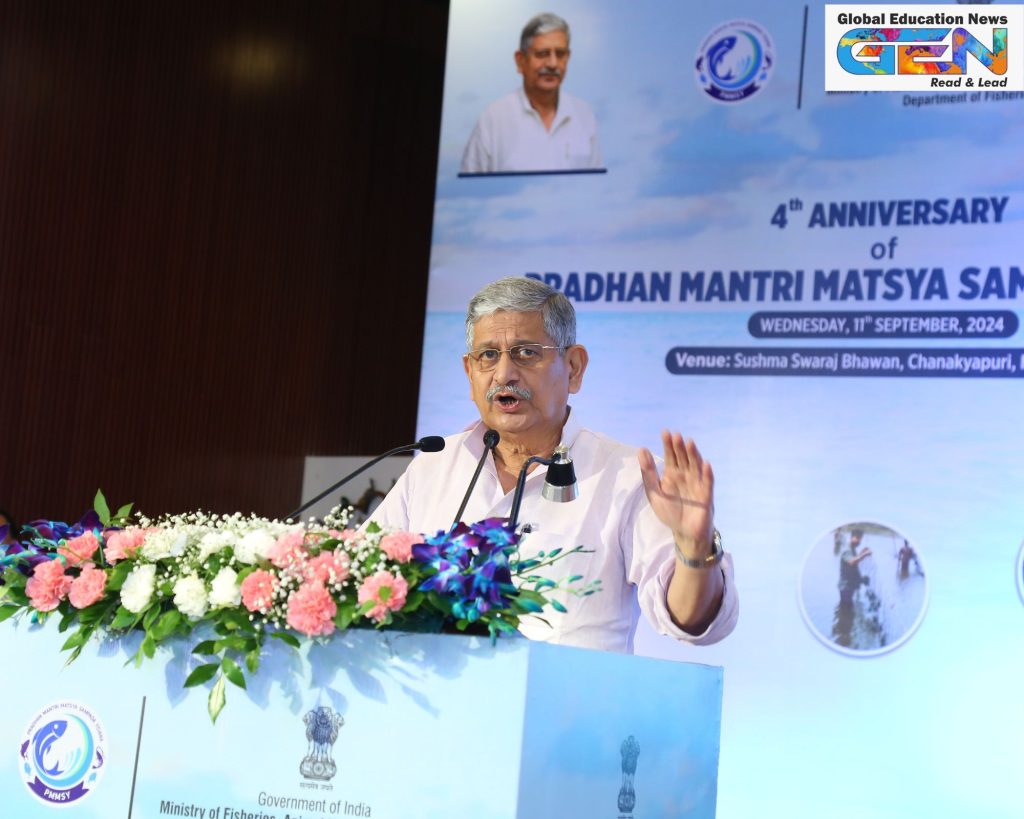 PMMSY 2025, Pradhan Mantri Matsya Sampada Yojana, fisheries development India, Blue Revolution, Rajiv Ranjan Singh, sustainable aquaculture, Sagar Parikrama, fish production 2025, Atmanirbhar Bharat fisheries, inland fisheries meet, current affairs, UPSC current affairs, UPSC Main, UPSC NDA