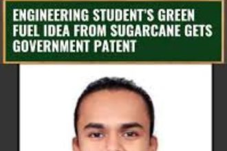eco-friendly fuel 2025, sugarcane biofuel, green energy innovation, sustainable fuel patent, sugarcane bagasse fuel, renewable energy India, clean energy solutions, biofuel technology, engineering student invention, environmental sustainability
