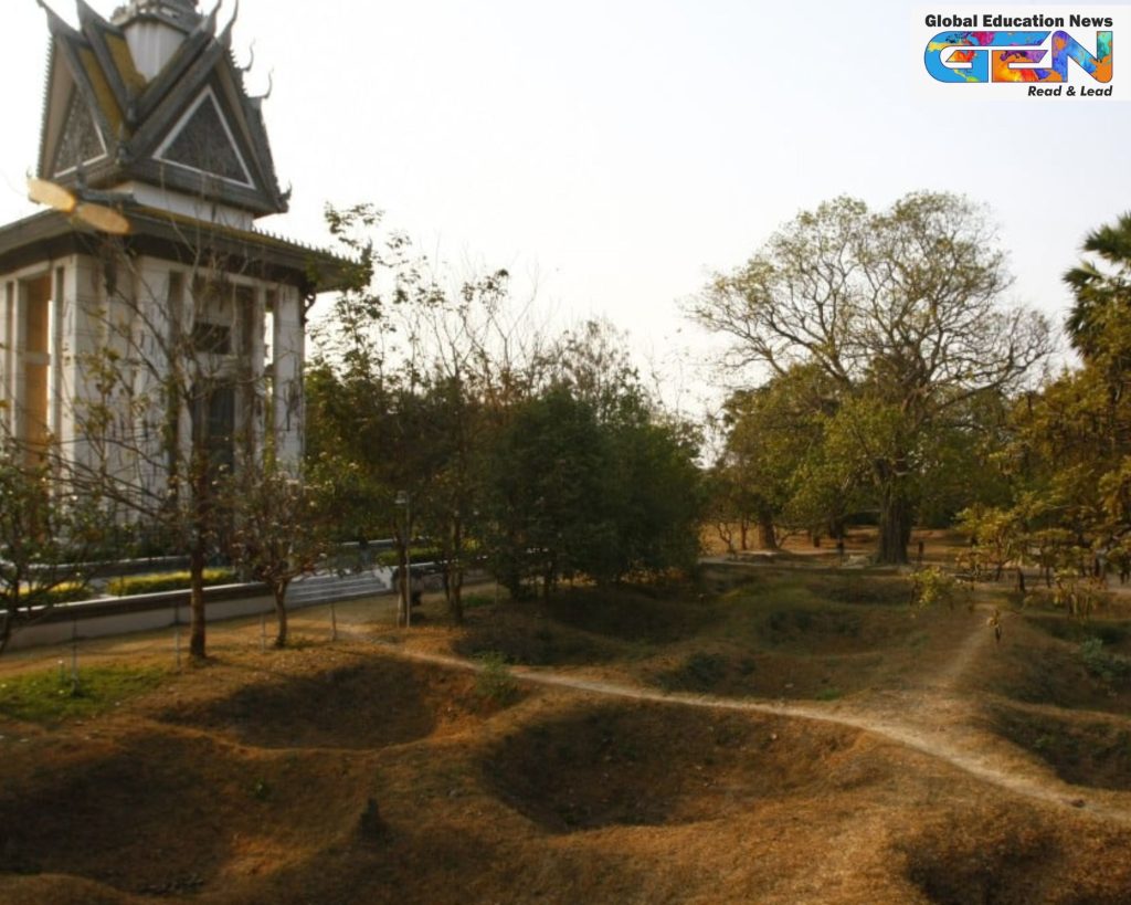 Khmer Rouge sites, UNESCO heritage list, Tuol Sleng Genocide Museum, Choeung Ek Killing Fields, M-13 prison, Cambodia genocide, World Heritage Sites, history education, current affairs, UPSC current affairs, UPSC Main