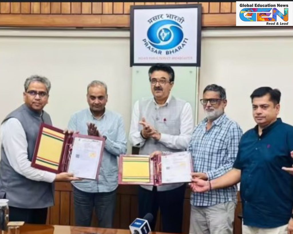 Prasar Bharati MoU, Handball India 2025, DD Sports handball, Waves OTT, handball promotion, Indian sports broadcasting, grassroots handball, sports development, current affairs, UPSC current affairs, UPSC Main