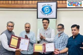 Prasar Bharati MoU, Handball India 2025, DD Sports handball, Waves OTT, handball promotion, Indian sports broadcasting, grassroots handball, sports development, current affairs, UPSC current affairs, UPSC Main