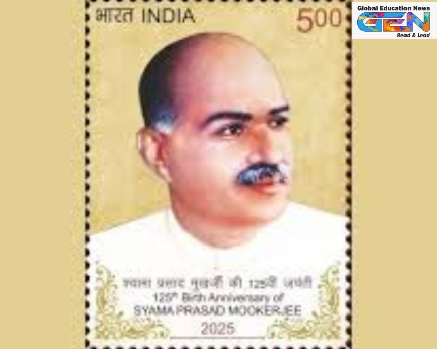 Syama Prasad Mookerjee 125th anniversary, India Post commemorative stamp, Bharatiya Jana Sangh founder, national unity India, Article 370, Indian education reform, cultural nationalism, Jammu and Kashmir integration, current affairs, UPSC current affairs, UPSC Main