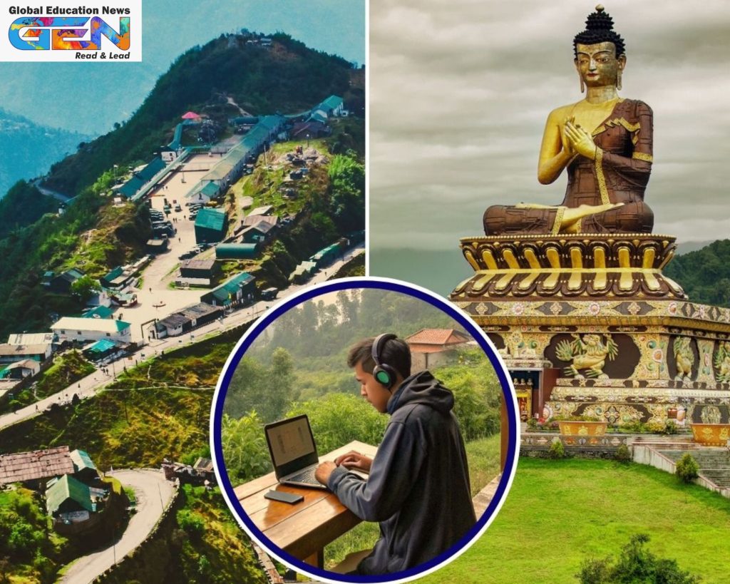 Yakten digital nomad village, Nomad Sikkim 2025, India’s first digital nomad hub, Sikkim eco-tourism, remote work Sikkim, Himalayan digital nomads, sustainable tourism India, Pakyong Yakten, ADB Sikkim project, work-life balance travel, current affairs, UPSC current affairs, UPSC CSE Main