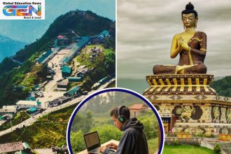 Yakten digital nomad village, Nomad Sikkim 2025, India’s first digital nomad hub, Sikkim eco-tourism, remote work Sikkim, Himalayan digital nomads, sustainable tourism India, Pakyong Yakten, ADB Sikkim project, work-life balance travel, current affairs, UPSC current affairs, UPSC CSE Main