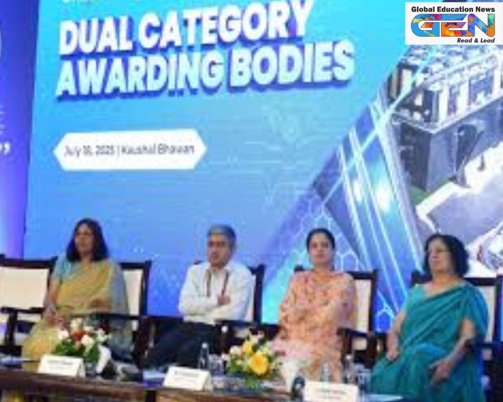 NCVET Dual Category Awarding Bodies, vocational education India, NEP 2020 skill development, State Education Boards, NSQF standards, Kaushal Bhawan workshop, vocational training 2025, youth skilling India, education reform, industry-aligned skills