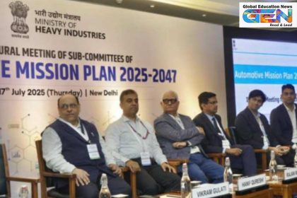 AMP 2047, India automotive leader, Viksit Bharat 2047, electric vehicle infrastructure, sustainable mobility, global automotive trade, innovation in automotive, India export growth, multi-sectoral coordination, skill development, current affairs, UPSC current affairs, UPSC CSE MAin