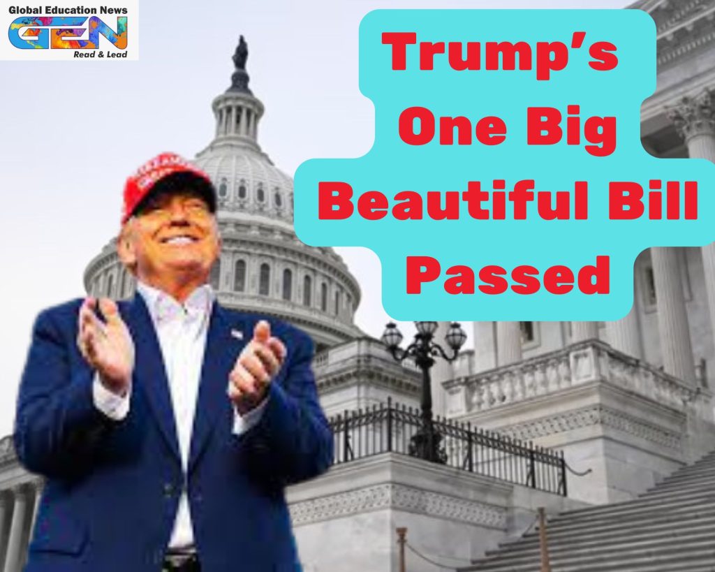 Trump Big Beautiful Bill 2025, One Big Beautiful Bill Act, tax cuts permanent, Medicaid work requirements, border wall funding, US deficit, Senate vote 2025, current affairs, UPSC current affairs, UPSC Main, UPSC 2025, UPSC 2026