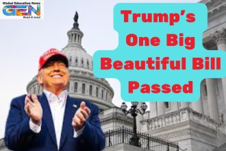 Trump Big Beautiful Bill 2025, One Big Beautiful Bill Act, tax cuts permanent, Medicaid work requirements, border wall funding, US deficit, Senate vote 2025, current affairs, UPSC current affairs, UPSC Main, UPSC 2025, UPSC 2026