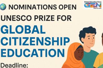 UNESCO Global Citizenship Education Prize, India nominations 2025, GCED award, global citizenship education, UNESCO prize application, youth-led education initiatives, sustainable development education, peace and human rights, INCCU nominations, education funding 2025