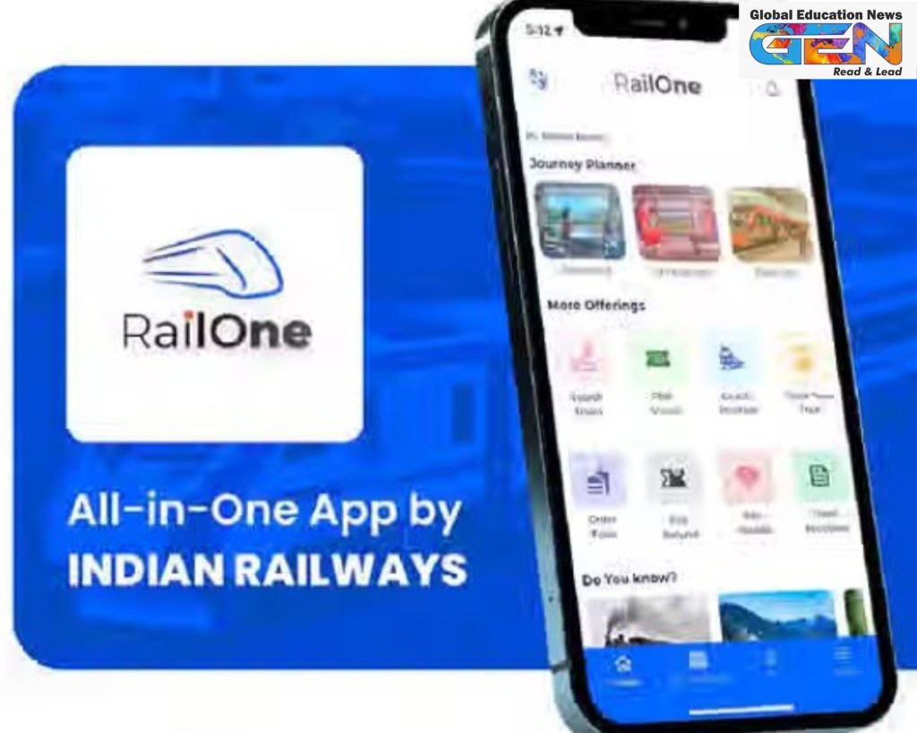 RailOne app, Indian Railways, Ashwini Vaishnaw, train ticket booking, live train tracking, R-Wallet discount, e-catering, RailMadad, PNR status, passenger services, current affairs, UPSC current affairs, UPSC Main