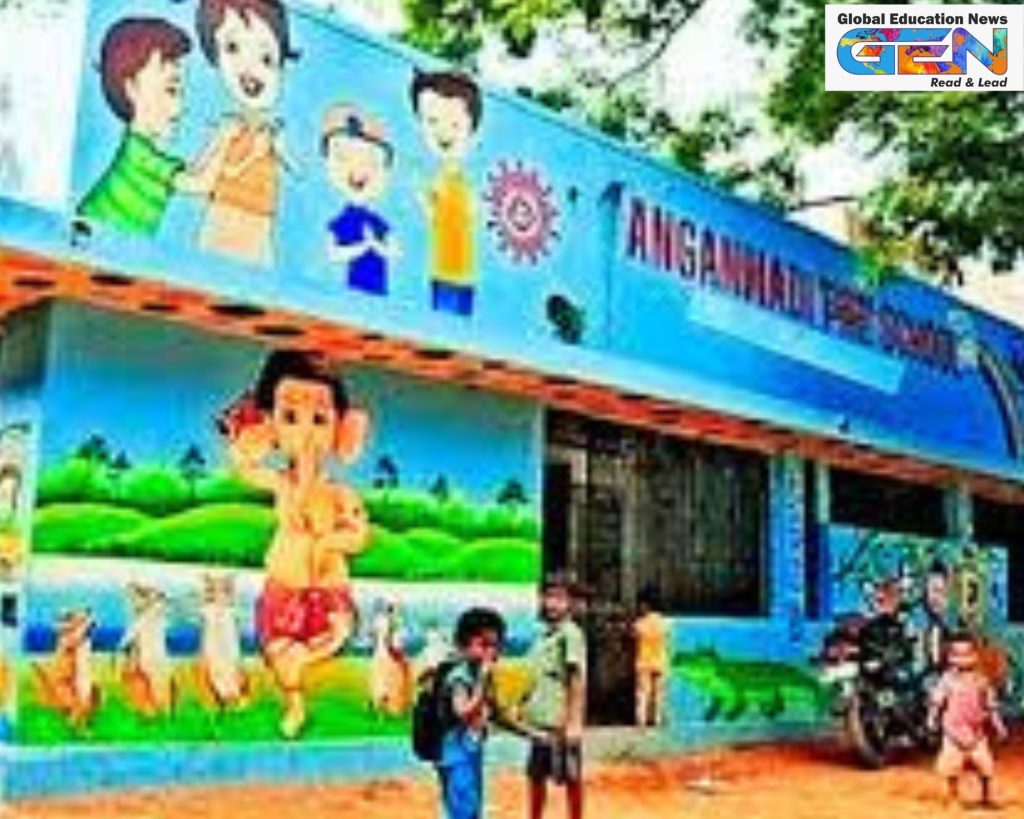 AI-powered anganwadi, rural education in India, digital learning tools, early childhood education, virtual reality in education, smartboards for learning, Nagpur education initiative, digital divide, AI in education, education news