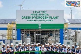 India green hydrogen plant, Deendayal Port Authority, Kandla Port 2025, Make in India hydrogen, National Green Hydrogen Mission, maritime decarbonization, clean energy Gujarat, Sarbananda Sonowal, green port initiative, sustainable energy India, current affairs, UPSC current affairs, UPS CCSE Main