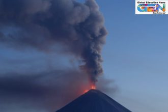 Klyuchevskoy volcano 2025, Kamchatka earthquake, Pacific Ring of Fire, 8.8 magnitude quake, Russia volcano eruption, tsunami alert Kamchatka, geological activity 2025, competitive exam prep, current affairs, UPSC current affairs, UPSC CSE MAin
