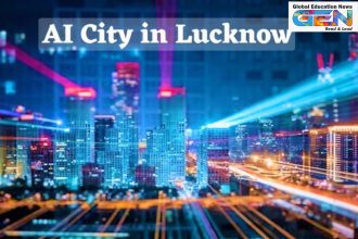 Lucknow AI City 2025, India’s first AI hub, Uttar Pradesh AI ecosystem, AI Pragya training, global AI market growth, smart infrastructure Lucknow, IT and ITeS Uttar Pradesh, UPSC current affair, current affairs, UPSC CSE Main