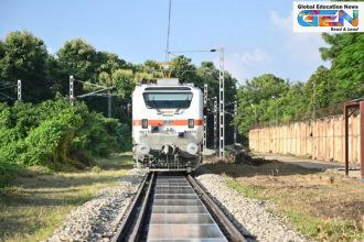 Indian Railways solar panels, detachable solar track panels, Banaras Locomotive Works 2025, renewable energy mission, net-zero emissions 2030, green railways India, BLW Varanasi solar project, sustainable rail transport, solar energy innovation, current affairs, UPSC current affairs, UPSC CSE, UPSC 2026