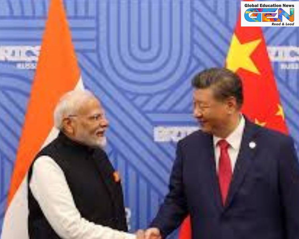 India-China relations 2025, SCO Summit Tianjin, Modi-Xi meeting, post-Galwan reconciliation, direct flights India-China, border trade, Kailash Mansarovar Yatra, Global South cooperation, U.S. tariffs impact, strategic autonomy, current affairs, UPSC current affairs, UPSC CSE, UPSC 2026