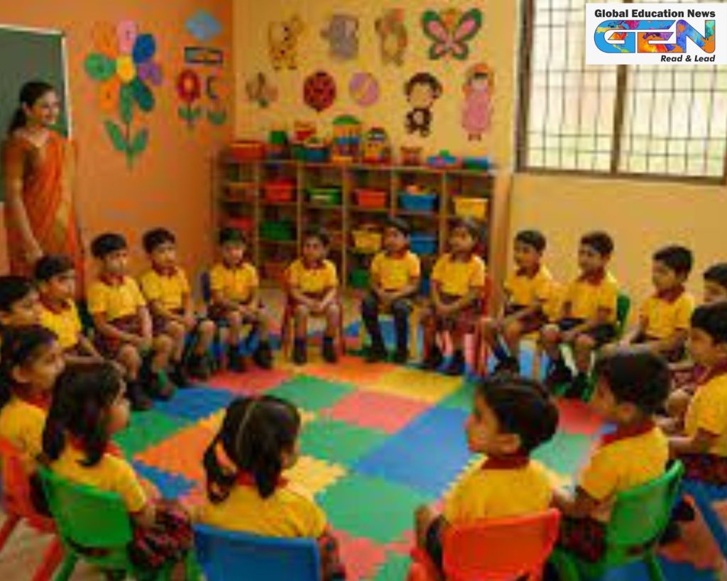 Uttar Pradesh Balvatika playschools, school merger controversy, National Education Policy 2020, early childhood education, pre-primary education, ECCE instructors, Uttar Pradesh education reform, modern playschools, education news, NEP 2020