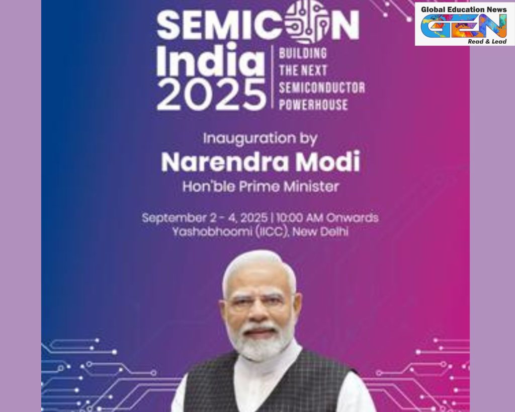 Semicon India 2025, India Semiconductor Mission, PM Modi semiconductor vision, Vikram 32-bit processor, Made in India chip, global semiconductor market, Design-Linked Incentive scheme, Critical Minerals Mission, current affairs, UPSC current affairs, UPSC 2026