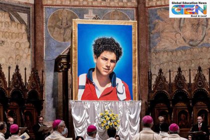 Carlo Acutis, first millennial saint, God’s Influencer, Catholic canonization, Eucharistic miracles, Pope Leo XIV, digital faith, young Catholic role model, world news, current affairs, UPSC current affairs, education