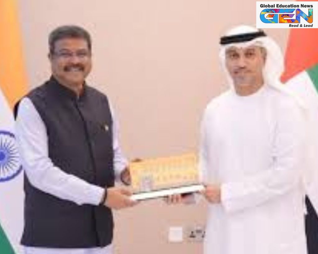 Dharmendra Pradhan UAE visit, IIM Ahmedabad Dubai campus, Atal Incubation Centre, India-UAE education, IIT Delhi Abu Dhabi, STEM innovation, management education, cultural collaboration, Indian diaspora, UAE educational partnerships, education news, NEP 2020, Indian curriculum schools, UAE education, IIT Delhi Abu Dhabi, Indian diaspora, CBSE schools UAE, ICSE schools UAE, educational partnerships, deep tech, clean energy, Atal Incubation Centre