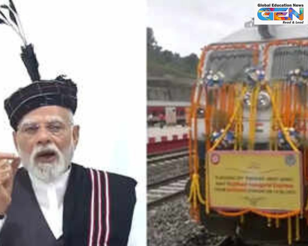 Mizoram first railway line, Bairabi Sairang inauguration 2025, PM Modi Mizoram visit, Northeast rail connectivity, Act East Policy India, Indian Railways tunnels bridges, Aizawl railway station, Rajdhani Express Delhi, Mizoram economic development, infrastructure projects Northeast, current affairs, UPSC current affairs, UPSC CSE, education