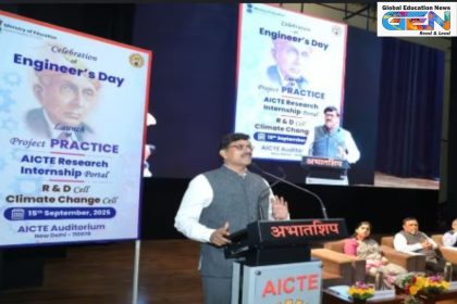 AICTE Project PRACTICE 2025, AICTE Research Internship ARI Portal, mandatory R&D Climate Cells, Engineers Day AICTE launches, 20 lakh students skill initiatives, engineering employability reforms India, AI tools for students AICTE, tier-2 tier-3 colleges transformation, education news