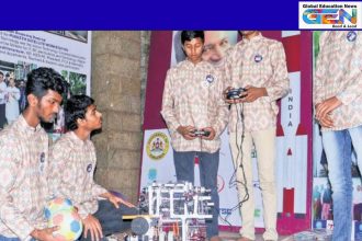 FIRST Global Challenge 2025 India, Bengaluru govt school robotics team, Robotics Olympics Panama 2025, Atal Tinkering Labs Bengaluru, government school STEM students, India FIRST Global qualifiers, Ningaraj Parashuram Arjun robotics, Madhu Bangarappa education quote, STEM Education Trust India, robotics innovation government schools 2025, education news, NEP 2020